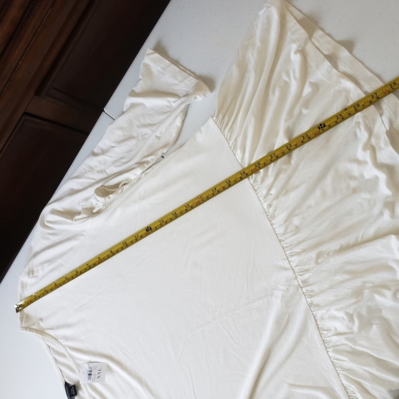 Ann Taylor XXL White Peplum Blouse - Picture 3 of 8